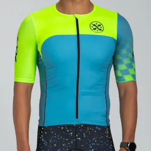 Mens LTD Triathlon Aero Jersey - Electric
