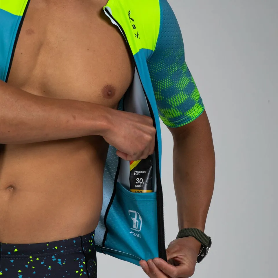 Mens LTD Triathlon Aero Jersey - Electric