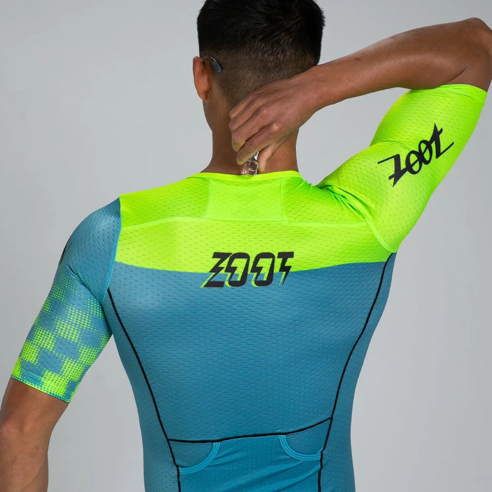 Mens LTD Triathlon Aero Jersey - Electric