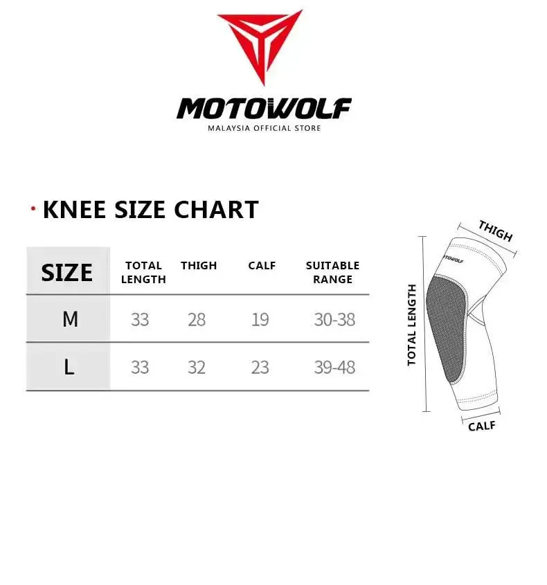 Motowolf Motocross Knee & Elbow Pad