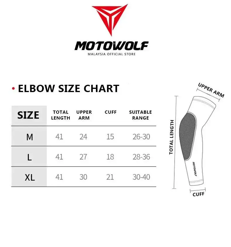Motowolf Motocross Knee & Elbow Pad