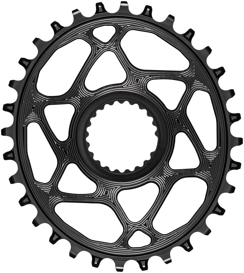 NEW absoluteBLACK Oval Direct Mount Chainring - 28t, Shimano Direct Mount, 3mm Offset, Requires Hyperglide  Chain, Black