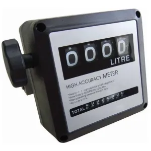 Power Line Mechanical Flow Meter 4 Digit