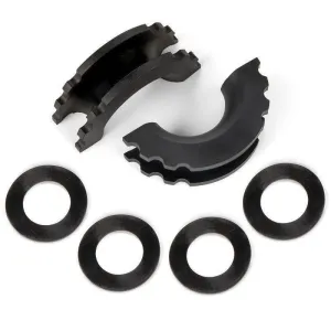PROREADY 2pcs Shackle Protector and 4 Isolators (Black)