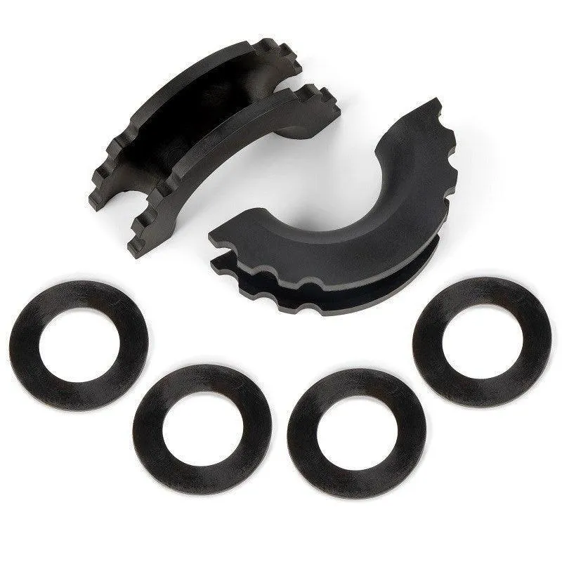 PROREADY 2pcs Shackle Protector and 4 Isolators (Black)