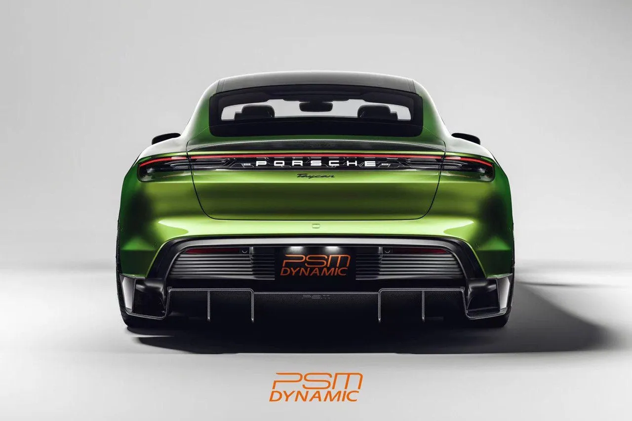 PSM Dynamic Carbon Fiber Rear Diffuser for Porsche Taycan