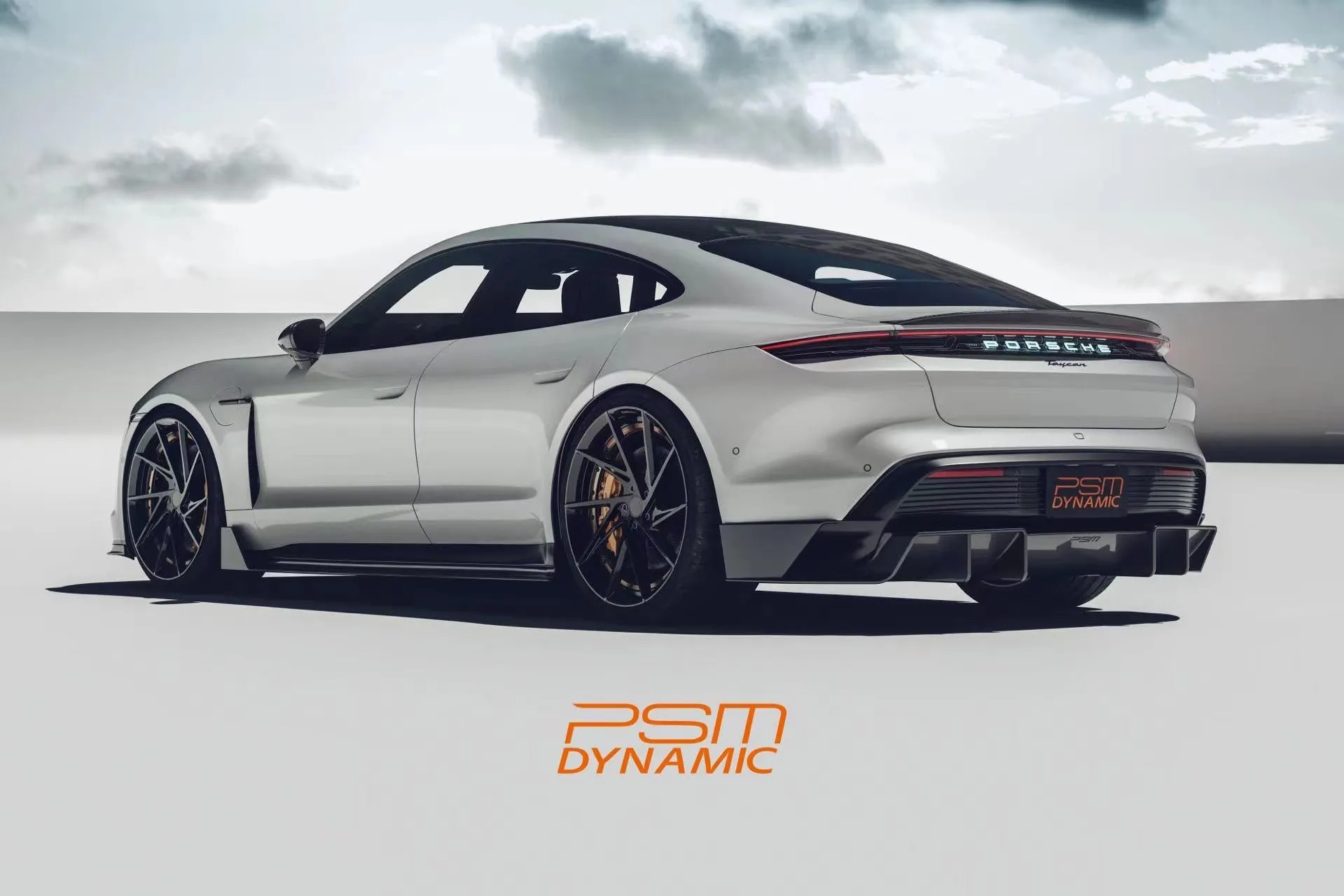 PSM Dynamic Carbon Fiber Rear Diffuser for Porsche Taycan