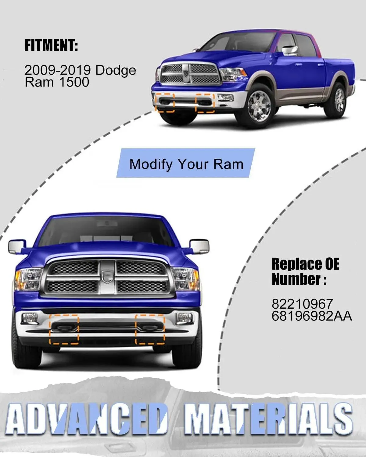 Ram Front Tow Hooks for Dodge Ram 1500