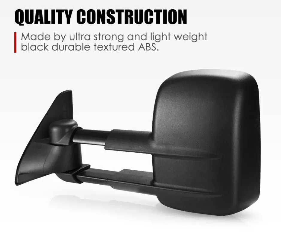 San Hima Extendable Towing Mirrors for Toyota Prado 120 | 2003 - 2009