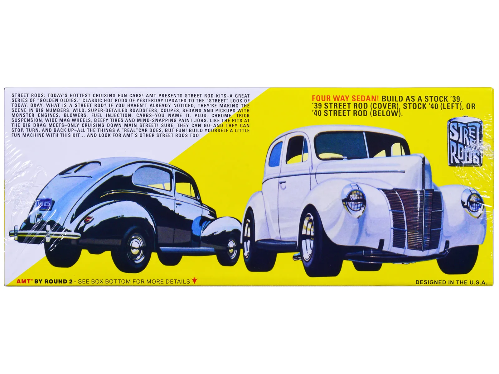Skill 2 Model Kit 1939 Ford Tudor Sedan Street Rod Series 1/25 Scale Model by AMT