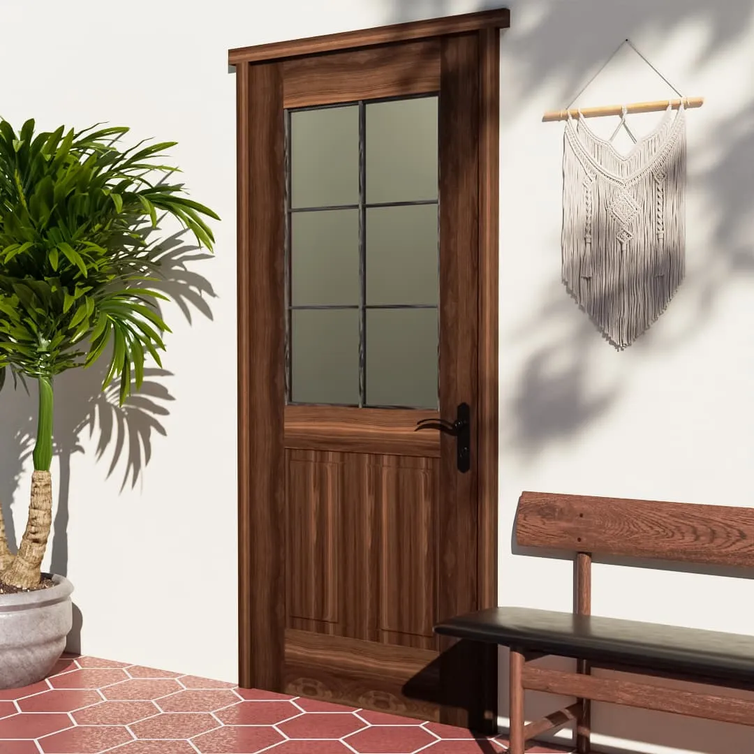 Zola Half Glass French Door For Exterior Entry
